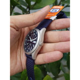 Seiko 5 Blue Nylon Strap Men's Watch SNZG11J1P