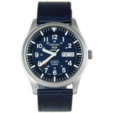 Seiko 5 Blue Nylon Strap Men's Watch SNZG11J1P