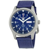 SEIKO 5 SPORTS SNZG11K1P BLUE NYLON STRAP MEN'S WATCH