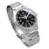 SEIKO 5 SNZG13J1P STAINLESS STEEL BLACK DIAL MEN'S WATCH