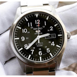 SEIKO 5 SNZG13J1P STAINLESS STEEL BLACK DIAL MEN'S WATCH