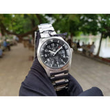 SEIKO 5 SNZG13J1P STAINLESS STEEL BLACK DIAL MEN'S WATCH