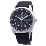 SEIKO 5 SPORTS SNZG15J1 BLACK NYLON MEN WATCH
