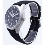 SEIKO 5 SPORTS SNZG15J1P BLACK NYLON STRAP MEN'S WATCH