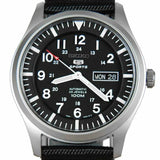 SEIKO 5 SNZG15K1P BLACK NYLON STRAP MEN'S WATCH