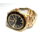 SEIKO 5 SNZH60K1P BLACK DIAL GOLD STAINLESS STEEL MEN WATCH