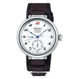 Seiko Presage Automatic White Dial Leather Strap Men Watch SPB359J1