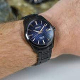 Seiko Blue Dial And Black Stainless Steel Strap Men Watch SPB363J1