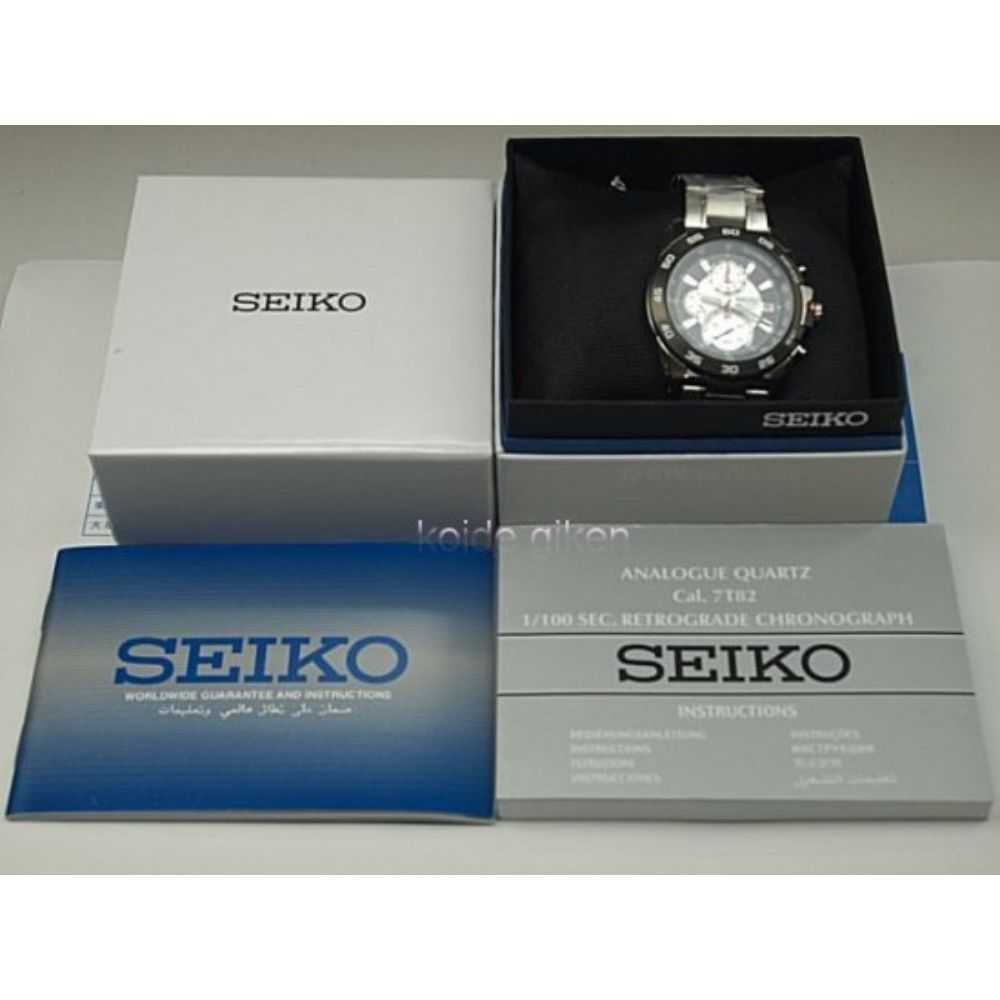 SEIKO CRITERIA SPC025P1 CHRONOGRAPH STAINLESS STEEL MEN'S SILVER WATCH - H2 Hub Watches