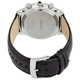 SEIKO CHRONOGRAPH SPC255P1P BLACK LEATHER STRAP MEN'S WATCH