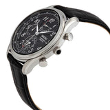 SEIKO CHRONOGRAPH SPC255P1P BLACK LEATHER STRAP MEN'S WATCH