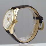 SEIKO KINETIC SRN052P1P BROWN LEATHER MEN'S WATCH