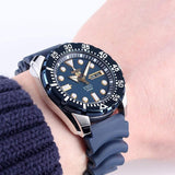 SEIKO 5 SRP605K2P DIVER AUTOMATIC MEN'S BLUE RUBBER STRAP WATCH