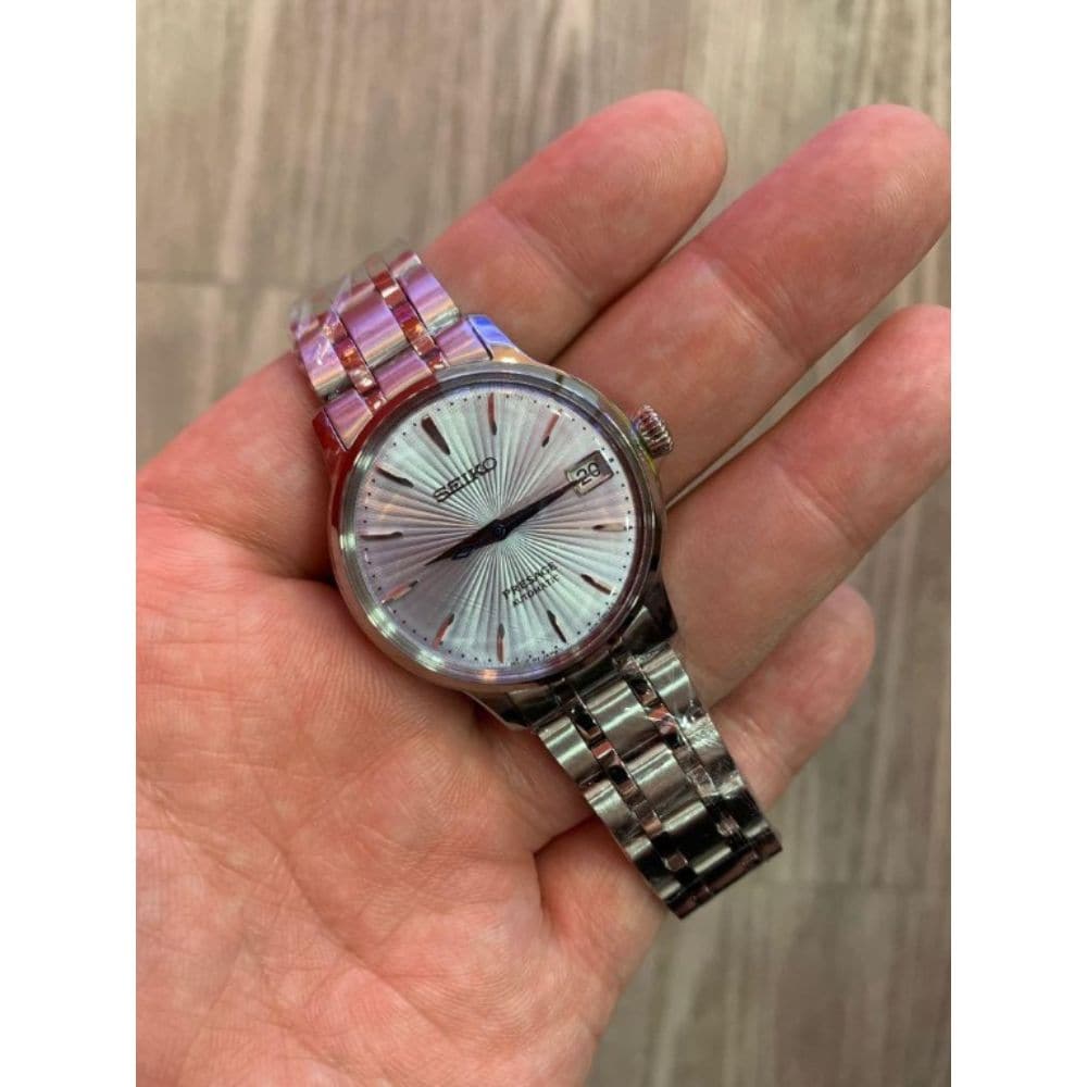 Seiko Presage Cocktail SRP841J1 - Orologio Da Donna Al Quarzo, Quadrante Argento, Cinturino In Acciaio, Vetro Minerale, 33mm - 2