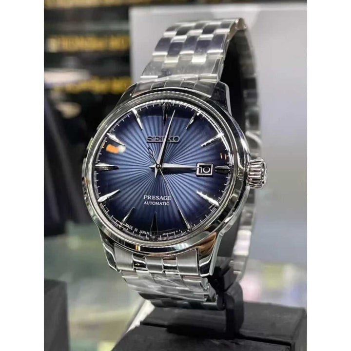 SEIKO PRESAGE SRPB41J1 AUTOMATIC STAINLESS STEEL MEN'S SILVER WATCH - H2 Hub Watches