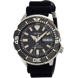SEIKO DIVER'S SRPD27J1P BLACK SILICON STRAP MEN'S WATCH