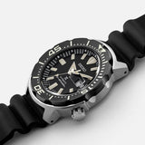 SEIKO DIVER'S SRPD27J1P BLACK SILICON STRAP MEN'S WATCH
