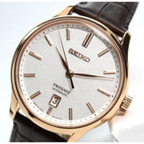 SEIKO PRESAGE SRPD42J1P BROWN LEATHER MEN'S WATCH