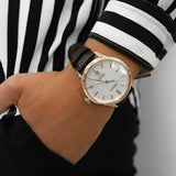 SEIKO PRESAGE SRPD42J1P BROWN LEATHER MEN'S WATCH