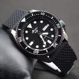 Seiko 5 SRPD65K2 Black Silicone Strap Men's Watch