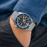 Seiko 5 Sports SKX Suits Style Blue Dial Milanese Strap Men Watch SRPD71K1P