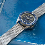 Seiko 5 Sports SKX Suits Style Blue Dial Milanese Strap Men Watch SRPD71K1P