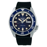 Seiko 5 Sports SKX Suits Style Blue Silicone Strap Men Watch SRPD71K2P
