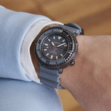 SEIKO DIVER'S SRPE31J1P GRAY SILICON STRAP MEN'S WATCH