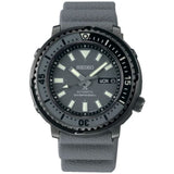 SEIKO DIVER'S SRPE31J1P GRAY SILICON STRAP MEN'S WATCH