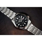 SEIKO 5 SPORTS SRPE55K1 SILVER STAINLESS STEEL MEN'S WATCH