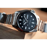 SEIKO 5 SPORTS SRPE55K1 SILVER STAINLESS STEEL MEN'S WATCH