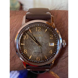 SEIKO PRESAGE SRPF43J1 BROWN LEATHER MEN'S WATCH
