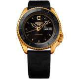 SEIKO 5 SPORTS SRPF94K1 BLACK LEATHER MEN'S WATCH
