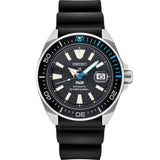 SEIKO PADI SRPG21J1P BLACK DIAL BLACK SILICONE STRAP MEN WATCH