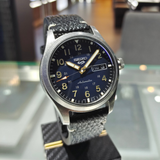 Seiko 5 Sports Black Leather Strap Men Watch SRPG39K1P