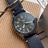 Seiko 5 Sports Black Leather Strap Men Watch SRPG41K1P