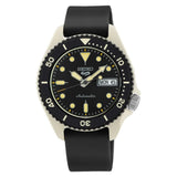 Seiko 5 Sports Automatic Black Silicone Strap Men Watch SRPG79K1