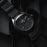 Seiko 5 Black Dial And Black Nylon Strap Men Watch SRPJ11K1P