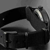 Seiko 5 Black Dial And Black Nylon Strap Men Watch SRPJ11K1P