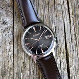 SEIKO PRESAGE SRPJ17J1 BROWN LEATHER MEN WATCH