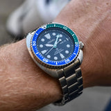 Seiko Diver's Automatic Black Dial Silver Stainless Steel Strap Men Watch SRPJ35K1
