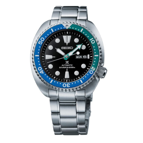 Seiko Diver's Automatic Black Dial Silver Stainless Steel Strap Men Watch SRPJ35K1