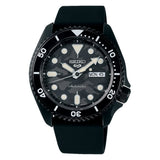 SEIKO 5 GREY DIAL WITH BLACK SILICONE STRAP MEN WATCH SRPJ39K1
