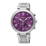 SEIKO LUKIA SRW799P1 CHRONOGRAPH STAINLESS STEEL WOMEN'S SILVER WATCH