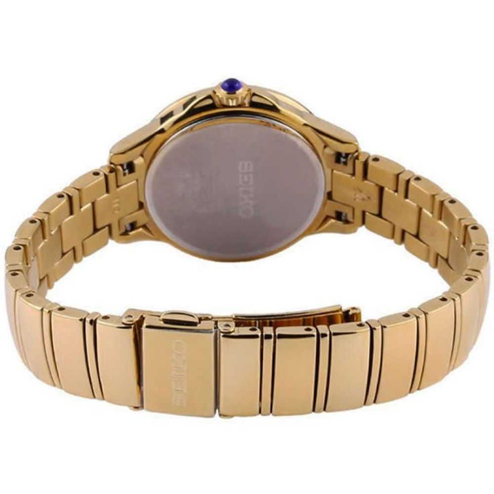 SEIKO GENERAL SRZ444P1 ANALOG STAINLESS STEEL WOMEN'S GOLD WATCH - H2 Hub Watches