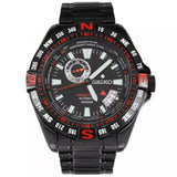 SEIKO 5 SSA113J1P AUTOMATIC WR100m DATE BLACK SPORTS MEN'S WATCH