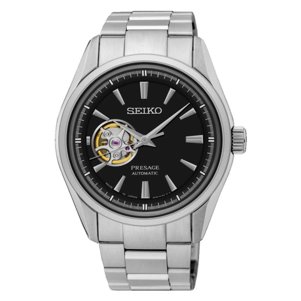 SEIKO PRESAGE SSA357J1 AUTOMATIC STAINLESS STEEL MEN'S SILVER WATCH - H2 Hub Watches