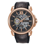 SEIKO PREMIER SSA374J1 AUTOMATIC MEN'S BROWN LEATHER STRAP WATCH
