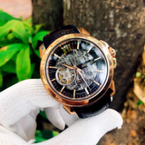 SEIKO PREMIER SSA374J1 AUTOMATIC MEN'S BROWN LEATHER STRAP WATCH