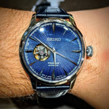 SEIKO PRESAGE SSA405J1P BLUE LEATHER MEN'S WATCH